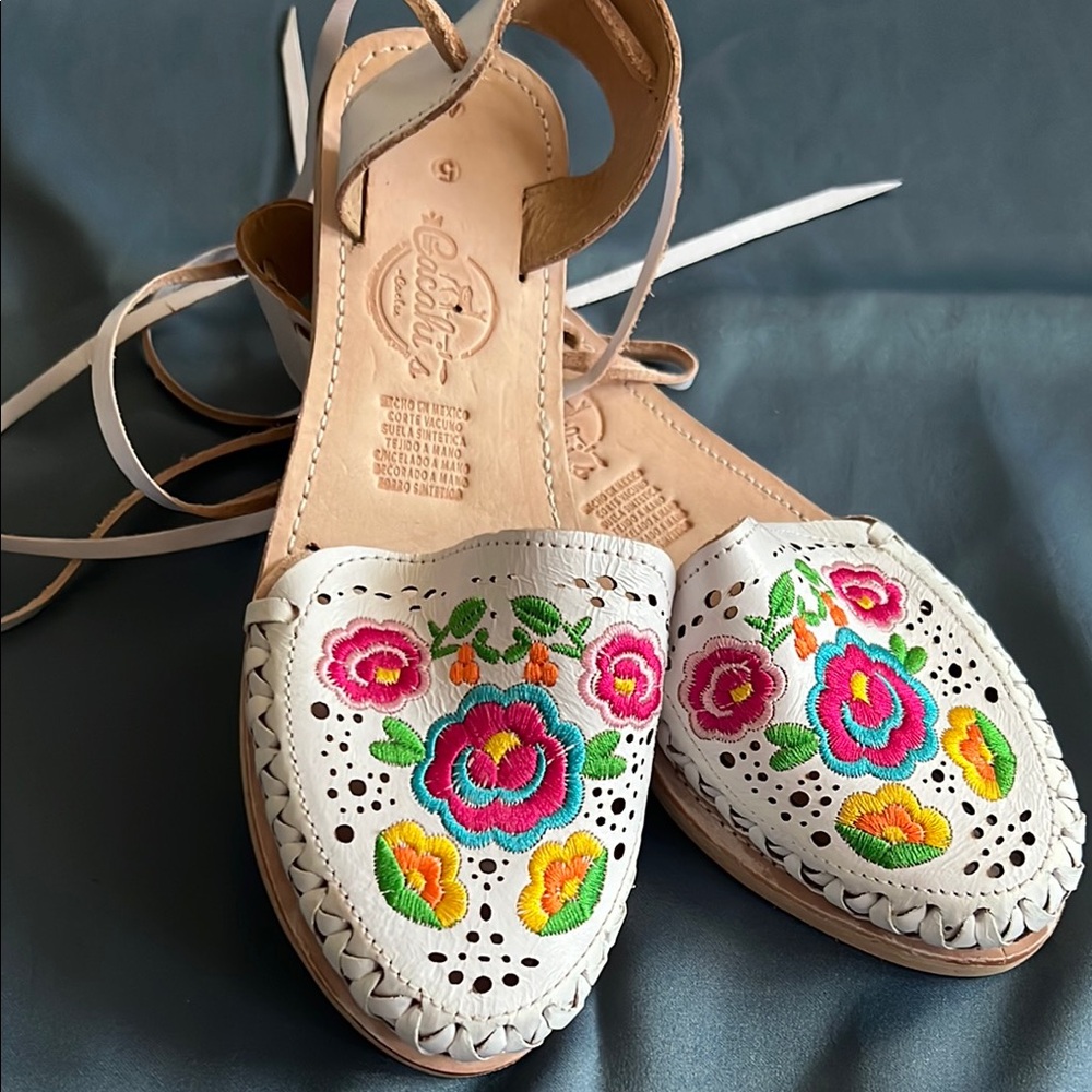 Colorful Embroidered Women's Sandals